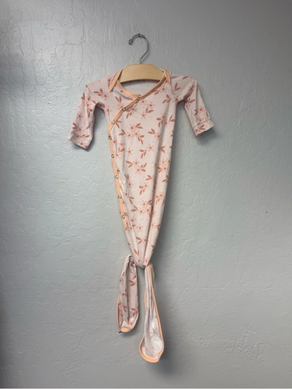 $15 ADD ON Copper‎ Pearl Newborn Baby Gown Pink Peach Janie and Jack Zara